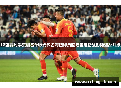 18强赛对手集训名单曝光多名海归球员回归国足备战形势骤然升级 18强赛对手集训名单曝光多名海归球员回归国足备战形势骤然升级